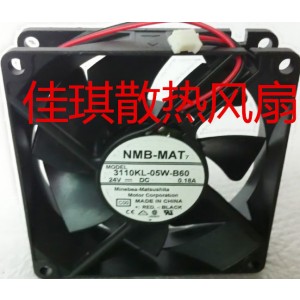 NMB 3110KL-05W-B60 24V 0.18A 2wires Cooling Fan